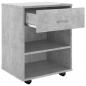 Preview: Rollschrank Betongrau 46x36x59 cm Holzwerkstoff