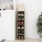 Preview: ARDEBO.de - Schuhschrank Sonoma-Eiche 27,5x27x102 cm Holzwerkstoff