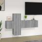 Preview: ARDEBO.de - 3-tlg. TV-Schrank-Set Grau Sonoma Holzwerkstoff