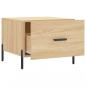 Preview: Couchtisch Sonoma-Eiche 50x50x40 cm Holzwerkstoff