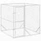 Preview: Outdoor-Hundezwinger Silbern 2x2x2 m Verzinkter Stahl