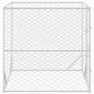 Preview: Outdoor-Hundezwinger Silbern 2x2x2 m Verzinkter Stahl