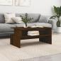 Preview: ARDEBO.de - Couchtisch Braun Eichen-Optik 90x55x42,5 cm Holzwerkstoff