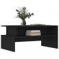 Preview: Couchtisch Schwarz 90x55x42,5 cm Holzwerkstoff