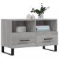 Preview: TV-Schrank Grau Sonoma 80x36x50 cm Holzwerkstoff