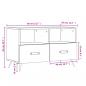 Preview: TV-Schrank Schwarz 80x36x50 cm Holzwerkstoff