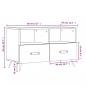 Preview: TV-Schrank Betongrau 80x36x50 cm Holzwerkstoff