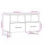 Preview: TV-Schrank Hochglanz-Weiß 80x36x50 cm Holzwerkstoff