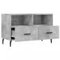 Preview: TV-Schrank Betongrau 80x36x50 cm Holzwerkstoff