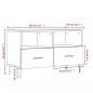 Preview: TV-Schrank Sonoma-Eiche 80x36x50 cm Holzwerkstoff