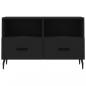 Preview: TV-Schrank Schwarz 80x36x50 cm Holzwerkstoff