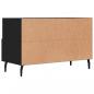 Preview: TV-Schrank Schwarz 80x36x50 cm Holzwerkstoff