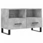 Preview: TV-Schrank Betongrau 80x36x50 cm Holzwerkstoff