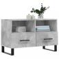 Preview: TV-Schrank Betongrau 80x36x50 cm Holzwerkstoff