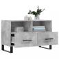 Preview: TV-Schrank Betongrau 80x36x50 cm Holzwerkstoff