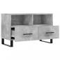 Preview: TV-Schrank Betongrau 80x36x50 cm Holzwerkstoff