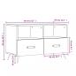 Preview: TV-Schrank Grau Sonoma 80x36x50 cm Holzwerkstoff