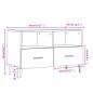 Preview: TV-Schrank Grau Sonoma 80x36x50 cm Holzwerkstoff