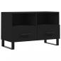 Preview: TV-Schrank Schwarz 80x36x50 cm Holzwerkstoff