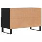 Preview: TV-Schrank Schwarz 80x36x50 cm Holzwerkstoff