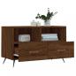 Preview: TV-Schrank Braun Eichen-Optik 80x36x50 cm Holzwerkstoff