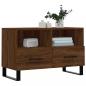 Preview: TV-Schrank Braun Eichen-Optik 80x36x50 cm Holzwerkstoff