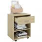 Preview: Rollschrank Sonoma-Eiche 46x36x59 cm Holzwerkstoff