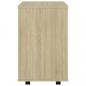 Preview: Rollschrank Sonoma-Eiche 46x36x59 cm Holzwerkstoff