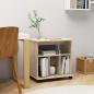 Preview: ARDEBO.de - Rollschrank Sonoma-Eiche 60x45x60 cm Holzwerkstoff