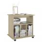 Preview: Rollschrank Sonoma-Eiche 60x45x60 cm Holzwerkstoff