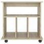 Preview: Rollschrank Sonoma-Eiche 60x45x60 cm Holzwerkstoff