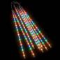 Preview: LED Meteor-Lichter 8 Stk. 50 cm Mehrfarbig 288 LEDs