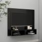 Preview: ARDEBO.de - TV-Wandschrank Hochglanz-Schwarz 102x23,5x90 cm Holzwerkstoff