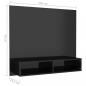 Preview: TV-Wandschrank Hochglanz-Schwarz 102x23,5x90 cm Holzwerkstoff