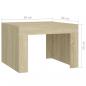 Preview: Couchtisch Sonoma-Eiche 50x50x35 cm Holzwerkstoff