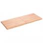 Preview: Tischplatte 120x50x(2-4) cm Massivholz Behandelt Baumkante
