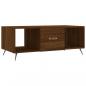 Preview: Couchtisch Braun Eichen-Optik 102x50x40 cm Holzwerkstoff