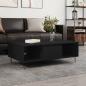 Preview: ARDEBO.de - Couchtisch Schwarz 104x60x35 cm Holzwerkstoff