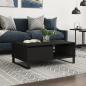 Preview: ARDEBO.de - Couchtisch Schwarz 90x60x35 cm Holzwerkstoff