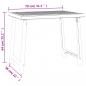 Preview: Campingtisch Anthrazit 79x56x64 cm PP Holzoptik