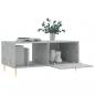 Preview: Couchtisch Betongrau 90x50x40 cm Holzwerkstoff