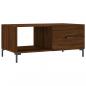 Preview: Couchtisch Braun Eichen-Optik 90x50x40 cm Holzwerkstoff