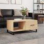 Preview: ARDEBO.de - Couchtisch Sonoma-Eiche 90x50x40 cm Holzwerkstoff