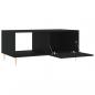 Preview: Couchtisch Schwarz 90x50x40 cm Holzwerkstoff