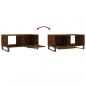 Preview: Couchtisch Braun Eichen-Optik 90x50x40 cm Holzwerkstoff