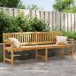 Preview: ARDEBO.de - Gartenbank 228x59,5x90 cm Massivholz Teak