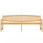 Preview: Gartenbank 228x59,5x90 cm Massivholz Teak