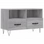 Preview: TV-Schrank Grau Sonoma 80x36x50 cm Holzwerkstoff