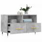 Preview: TV-Schrank Betongrau 80x36x50 cm Holzwerkstoff