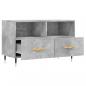 Preview: TV-Schrank Betongrau 80x36x50 cm Holzwerkstoff